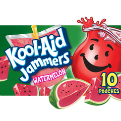 Kool-Aid Jammers watermelon pouch showing refreshing watermelon flavor on the go