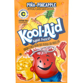Kool-Aid pina-pineapple powder packet front view for Aguas Frescas