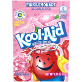 Kool-Aid Pink Lemonade front-of-package highlighting 96 packets for quick mixing