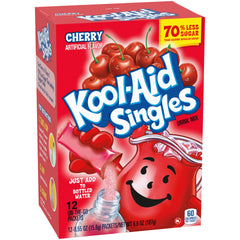 Kool-Aid Cherry liquid splash highlighting refreshing taste