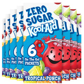 Kool-Aid Tropical Punch Zero Sugar on-the-go packet for quick, sugar-free hydration.