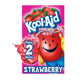 Kool-Aid Unsweetened Strawberry powder packet for quick, customizable beverages