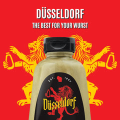 Koops' Dusseldorf Mustard ingredients close-up, premium seeds for bold sandwich flavor