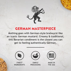Koops' Dusseldorf Mustard pack-of-2, sustainably bottled for family meals
