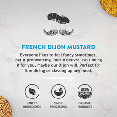 KOOPS' Organic Dijon Mustard on a sandwich elevating lunch flavor.