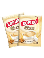 Kopiko Blanca prepared coffee in mug ready in minutes.