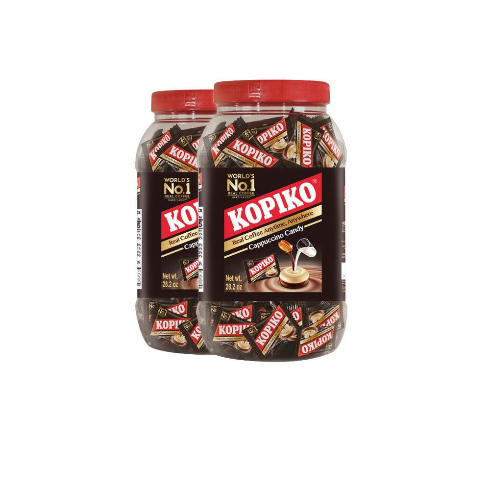 Kopiko Cappuccino Candy pack offers portable cappuccino flavor for on-the-go enjoyment.