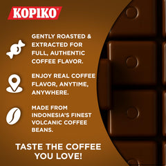 Kopiko Coffee Candy origin from volcanic beans highlighting rich flavor.