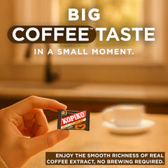 Kopiko Coffee Candy travel-friendly packaging fits bags and pockets.