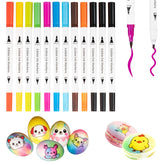 KORNNAC edible markers 12-color palette for vibrant decorating on cookies.