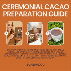 Cup with hot milk and KORACAO cacao for a creamy, comforting drink.