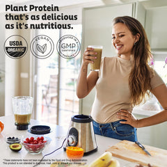 KOS Organic Plant-Based Protein Powder scoop for easy measurement and quick shakes