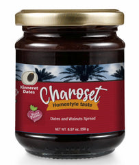 Kosherific Charoset jar close-up showing premium dates for Passover spread