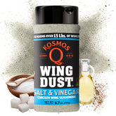 Kosmos Q Salt and Vinegar Wing Dust shaker highlights bold, mess-free flavor for wings and more