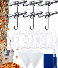 KOSOEUR maple taps installed on a tree for steady sap collection