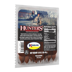 Kowalski Hunter's smoked sausage ingredients close-up: pork and spices