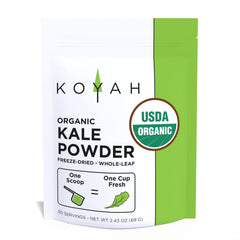 KOYAH Organic USA Kale Powder bottle shot for easy daily greens.