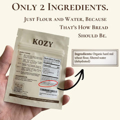 Kozy Kraft Sourdough starter bubbling in a bowl, ready to bake.