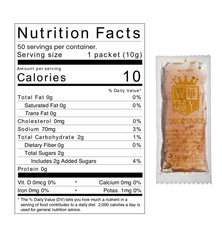 KPAK duck sauce packets in use at home with takeout dishes