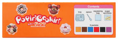 Kracie Popin' Cookin DIY Candy Donuts Kit dish and mixing tools enable easy at-home crafting.