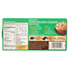 Kraft Bakers German Chocolate Bar closeup edges: rich cacao flavor visible in the crisp break.
