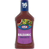 Kraft Balsamic Vinaigrette bottle front showing bold flavor for meals