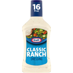 Kraft Classic Ranch bottle front showing real buttermilk flavor for salads.