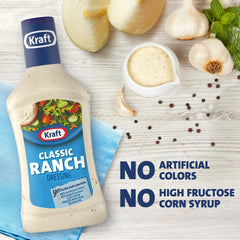 Kraft Classic Ranch on a fresh salad highlighting zesty flavor.