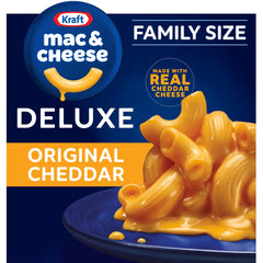 Kraft Deluxe Mac and Cheese box for an easy family dinner