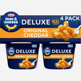 Kraft Deluxe Mac and Cheese Cup Original Flavor, creamy pasta, ready in minutes for quick meals.