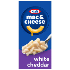 Kraft Mac and Cheese white cheddar box ready for a quick weeknight dinner