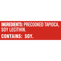 Close-up of Kraft Minute Tapioca powder showing fine texture for smooth puddings.