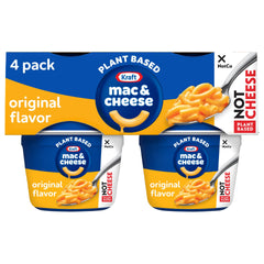 Kraft NotCo Original Mac and Cheese Cup with pasta, ready in minutes for quick vegan comfort.