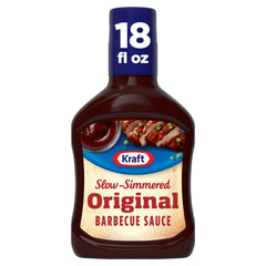 Kraft Original Slow-Simmered Barbecue Sauce bottle showcasing bold smoky flavor.
