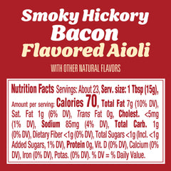 Kraft Smoky Hickory Bacon Aioli on a burger for smoky flavor.