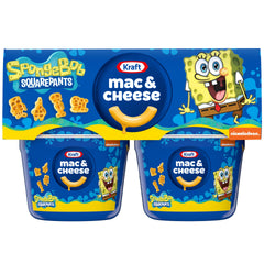 Kraft SpongeBob macaroni cups with character shapes for fast kid-friendly meals