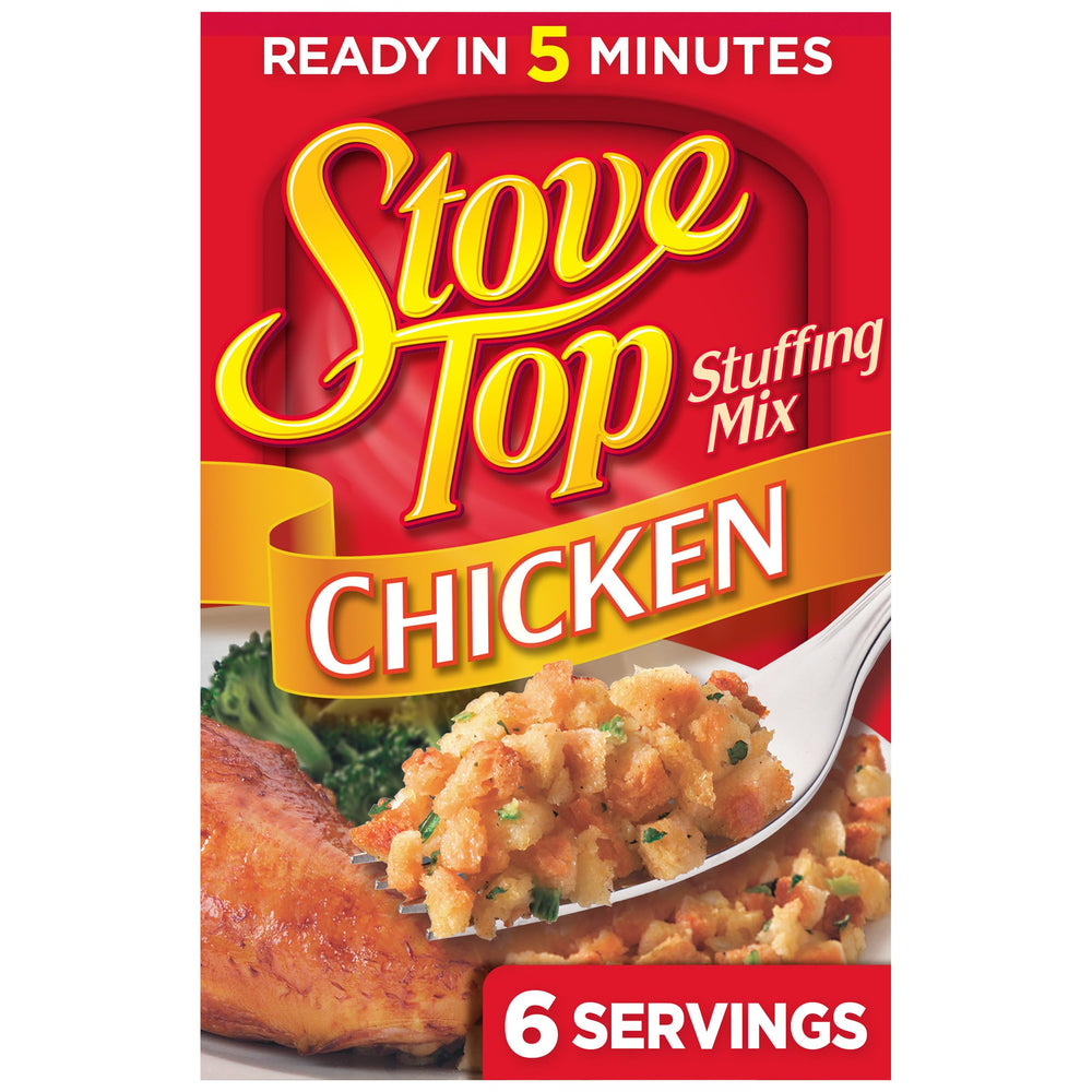 Kraft Stove Top Stuffing Box on the counter, quick side option
