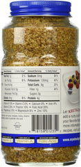 Kretschmer Wheat Germ Honey Crunch tub back shows nutrition panel