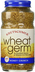 Kretschmer Wheat Germ Honey Crunch tub front reveals nutty crunch