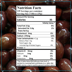 Krinos Kalamata olives in a serving bowl, rich flavor and vibrant color