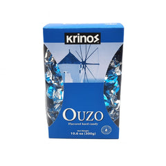 Krinos Ouzo Candy globe drops in a bowl, Greek flavor inspiration for sharing.
