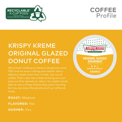 Krispy Kreme coffee pods Keurig box close-up ready for single-serve brewing.