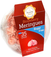 Krunchy Melts original meringue cookies packaging shows a light, guilt-free on-the-go snack.