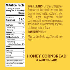 Krusteaz mix in a baking pan showing easy preparation for delicious results.