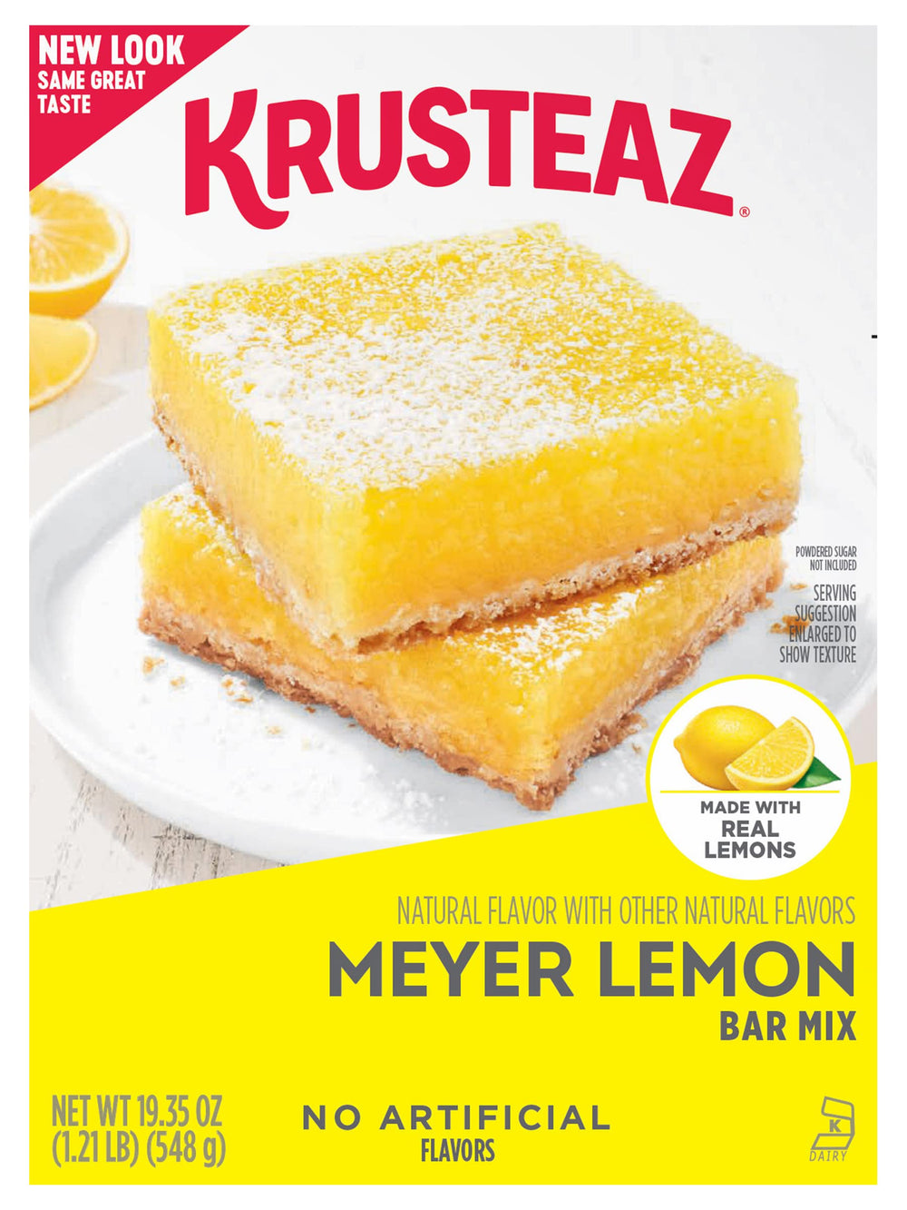 Krusteaz Meyer Lemon Bars crust being prepared for easy home baking