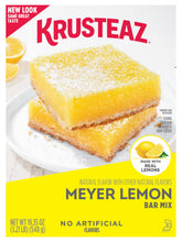 Krusteaz Meyer Lemon Bars crust being prepared for easy home baking