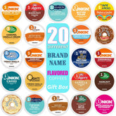 KUPIX brand-name flavored variety pack coffee pods display for tasting variety and morning routine