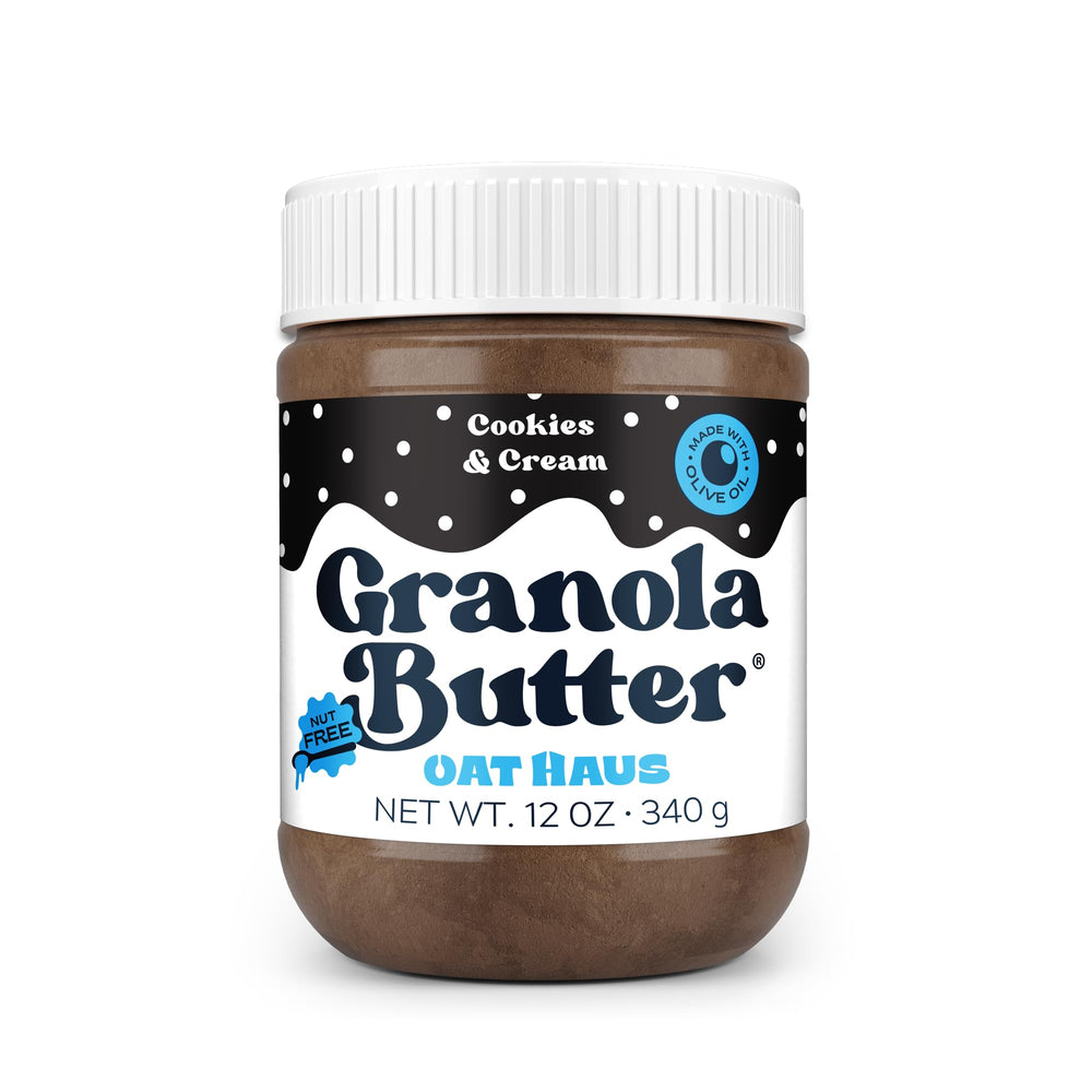 KWEEN Oat Haus granola butter jar, allergen-free and safe for nut-free environments