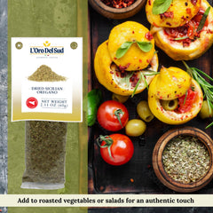 L'Oro Del Sud oregano in Italian pasta and salads for Mediterranean depth.