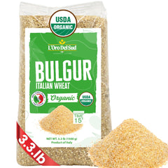 L'Oro Del Sud organic bulgur wheat bulk bag ready for quick meals